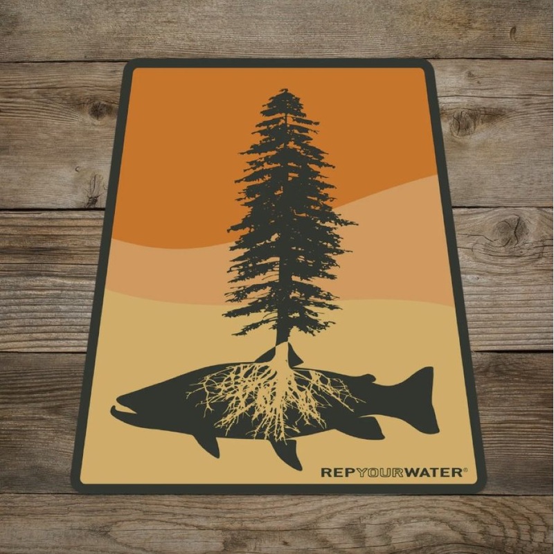 Rep Your Water Fly Fishing Roots Sticker