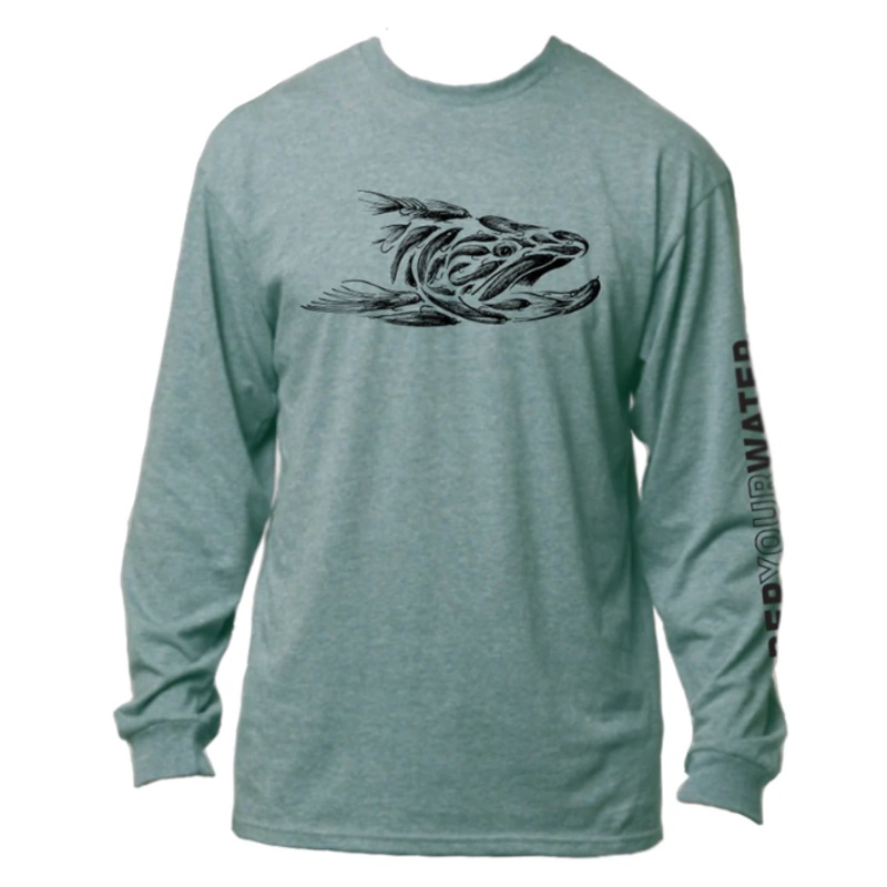 Rep Your Water Men's Trout Streamers Long Sleeved Tee