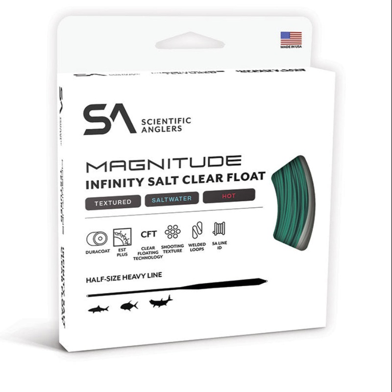 SA Magnitude Textured Infinity Salt Clear Tip Floating Tropical Fly Line