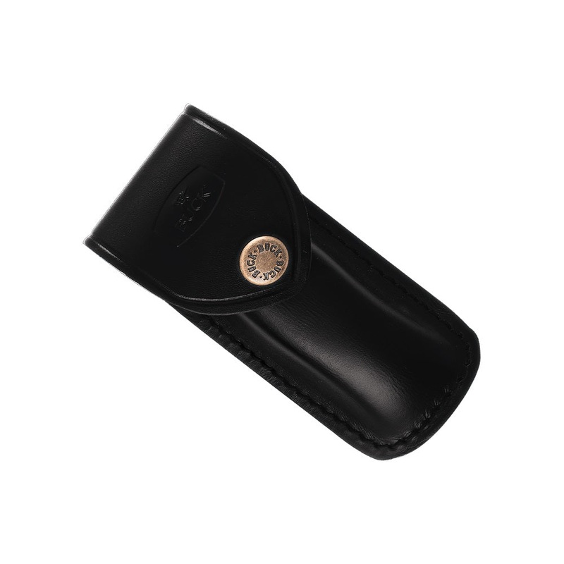 Buck 112 Leather Sheath Black