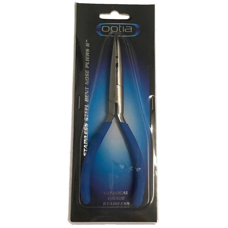 Optia 6" Bent Nose Stainless Steel Pliers