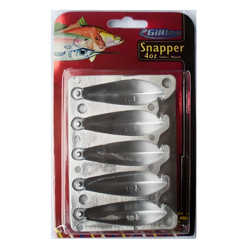 Gillies 4oz Snapper Sinker Mould