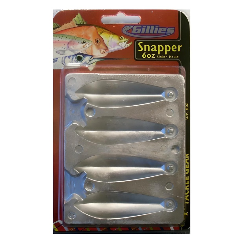 Gillies 6pz Snapper Sinker Mould