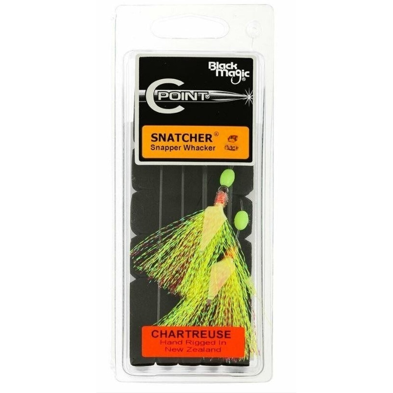 Black Magic Snapper Whacker Pre-made Rigs Chartreuse