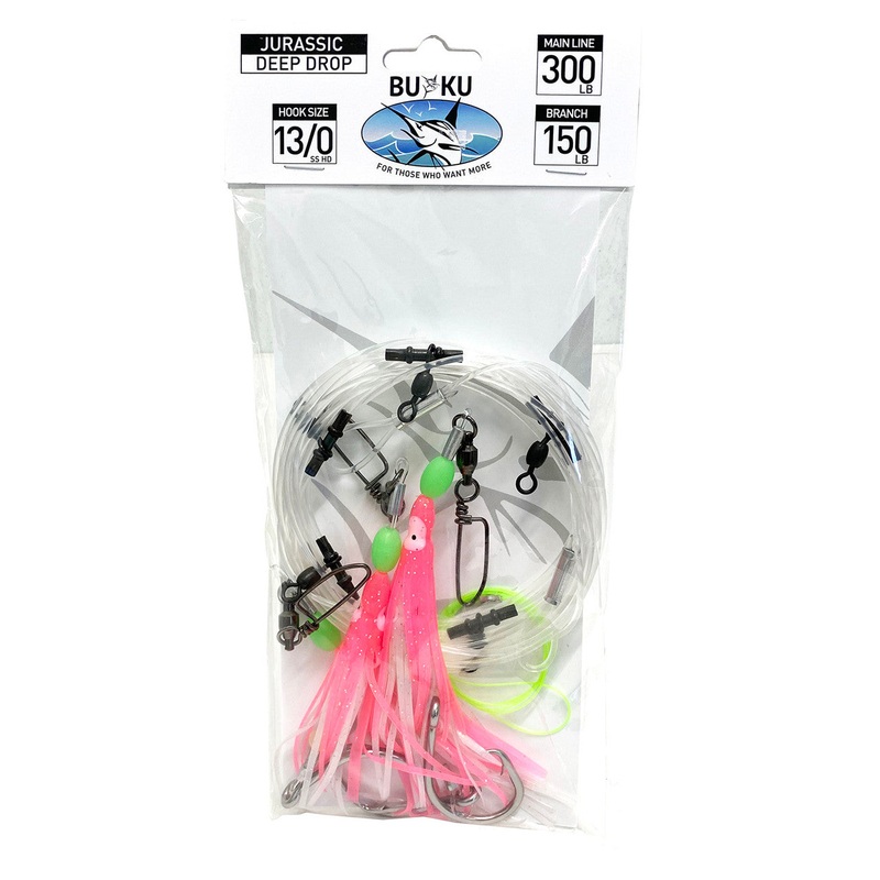 Buku Jurrasic Deep Drop Pre-made Rigs 300lb-150lb