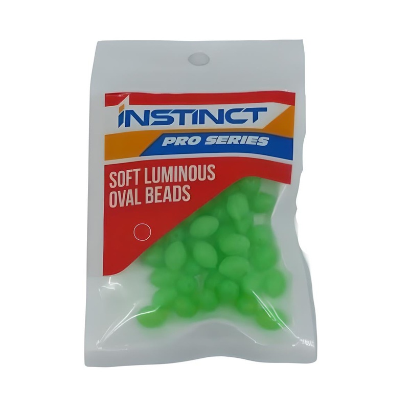 Instinct Pro Soft Lumo Oval Rigging Beads Green