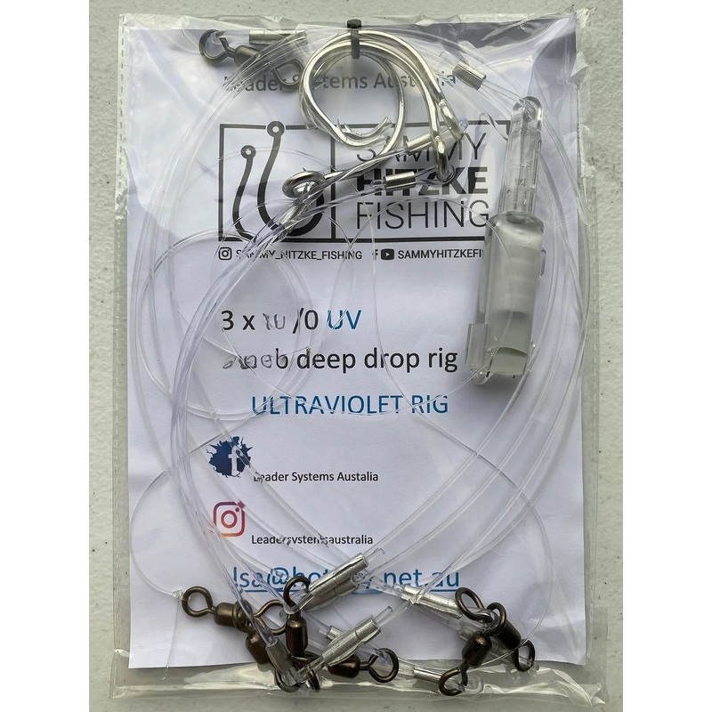 Lsa Deep Drop 3 Hook Uv Pre-made Rigs