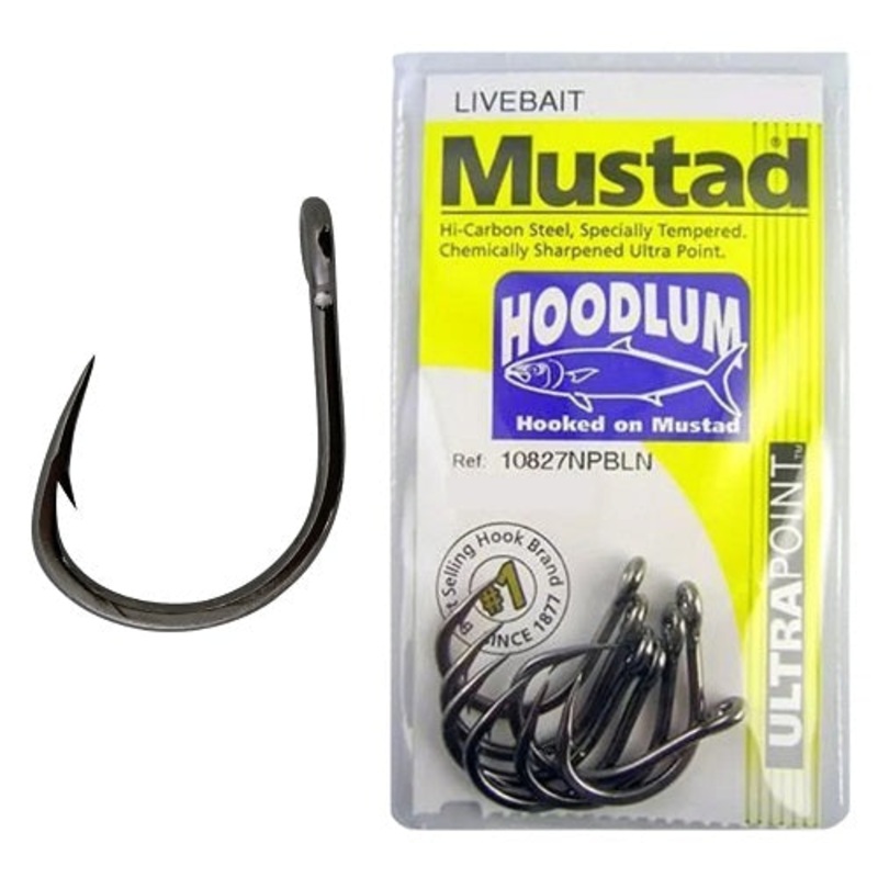 Mustad 10827 Hoodlum Live Bait Hooks
