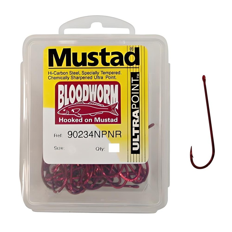 Mustad 90234 Bloodworm Bulk Hooks >