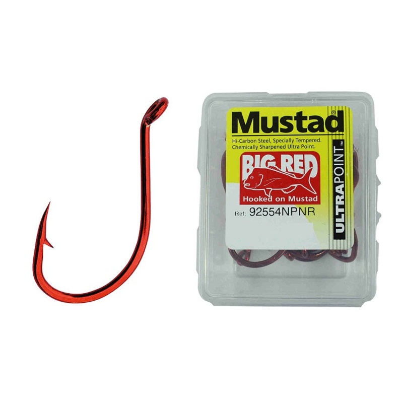 Mustad 92554 Big Red Bulk Hooks