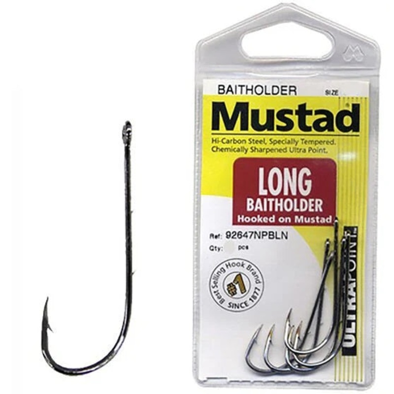 Mustad 92647 Long Baitholder Hooks