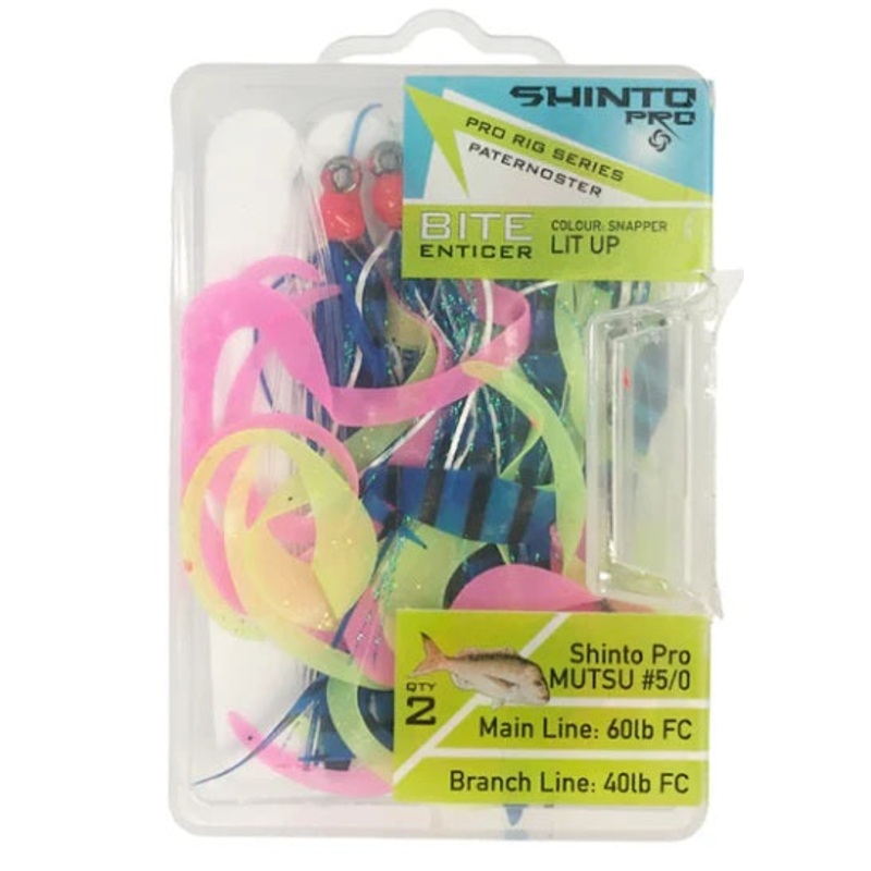 Shinto Pro Bite Enticer Paternoster Mutsu Circle Pre-made Rigs 5/0