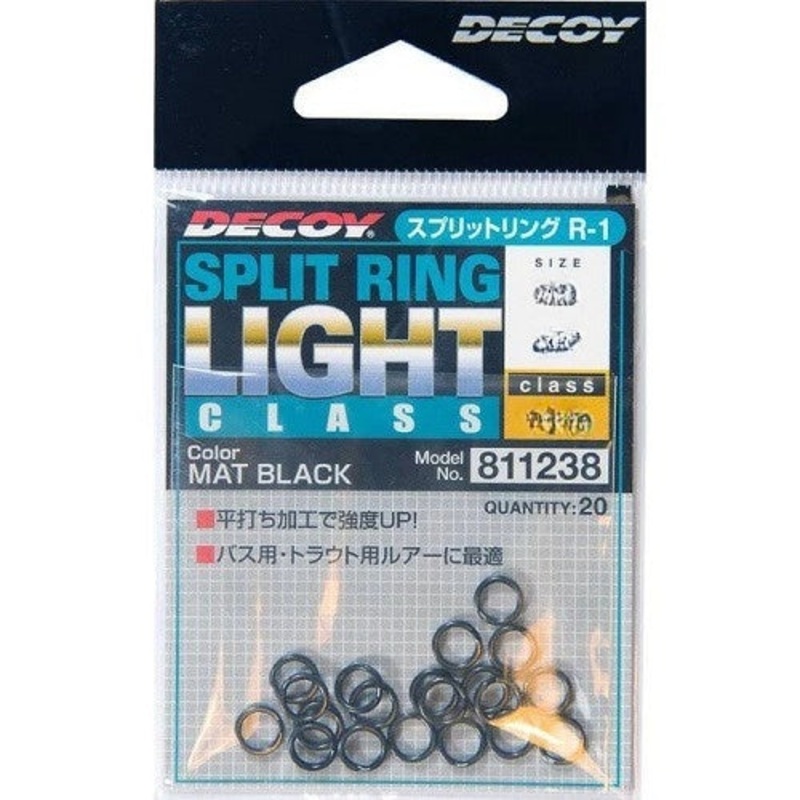Decoy Light Split Rings Black