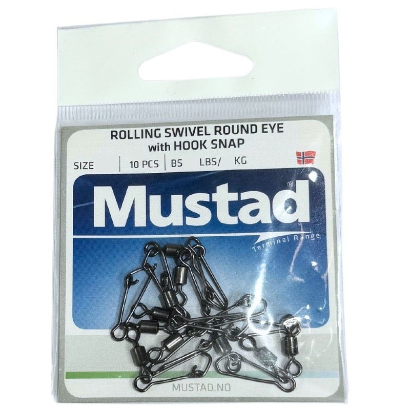 Mustad Rolling Snap Swivel