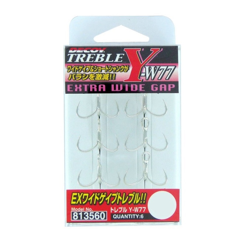 Decoy Y-w77 Extra Wide Treble Hooks