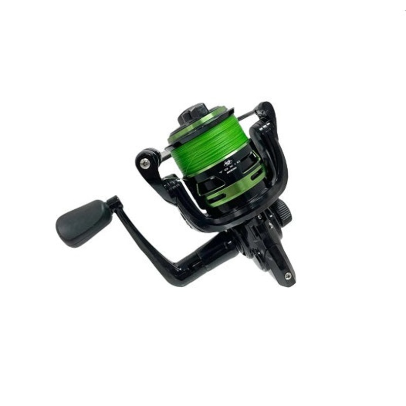 Samaki Toxic Spinning Reel Pre-spooled With Braided Line ><