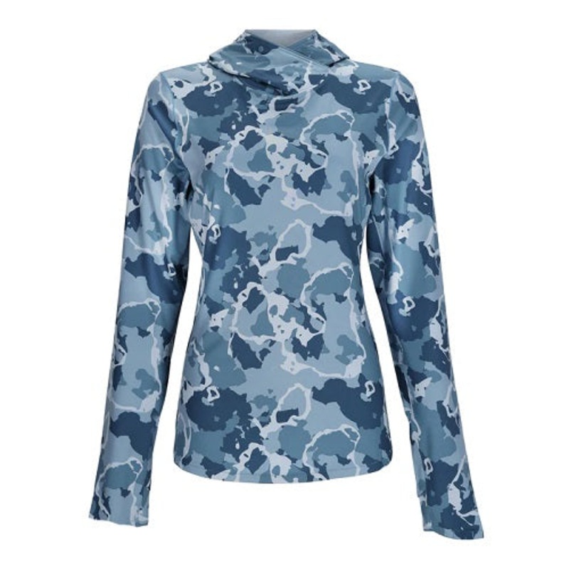 Simms Hoody Womens Solarflex Regiment Camo Neptune