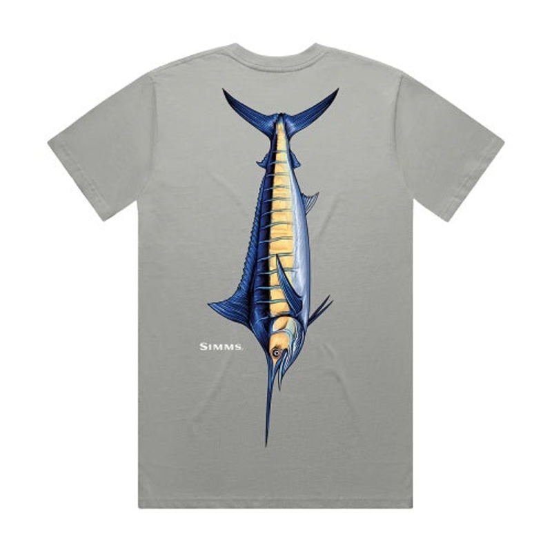 Simms Shirt Artist Tee Blue Marlin Fish It Well