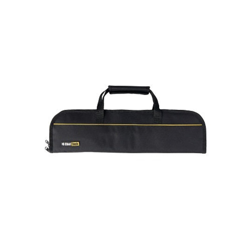 Cheftech Knife Roll With 6 Pockets Black