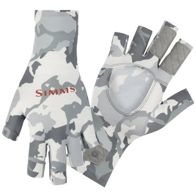 Simms Solarflex Sun Glove Regiment Camo Cinder