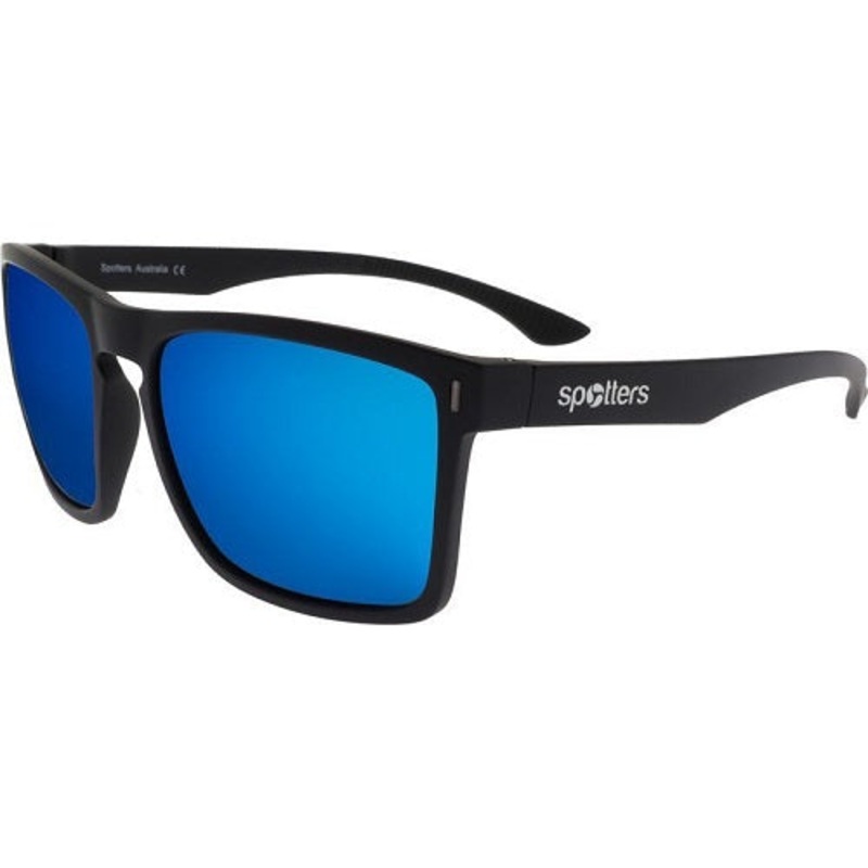 Spotters Phantom Polarised Sunglasses (matt Black Ice Blue)