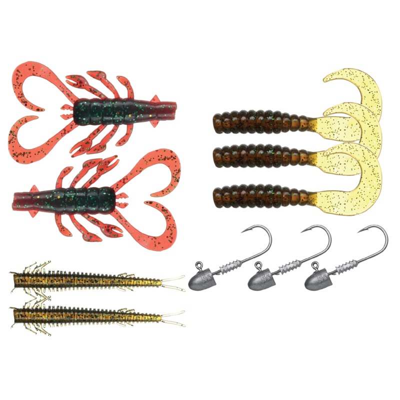 Bite Science Multi Pack Critter Soft Plastic Lures & Jigheads