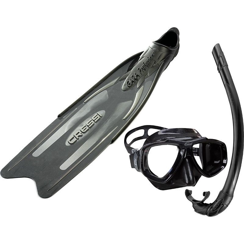 Cressi Gara Professional Mask, Snorkel And Fins Set >