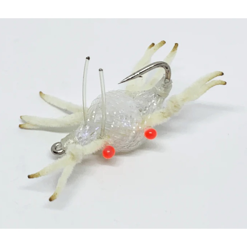 Flyz Inc Alphlexo Crab Sz 2 Tungsten Clear/white