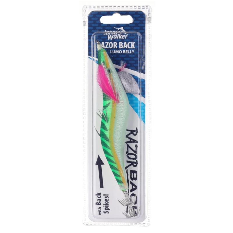 Jarvis Walker Razorback Lumo Belly 4.0 Squid Jig Lure >^