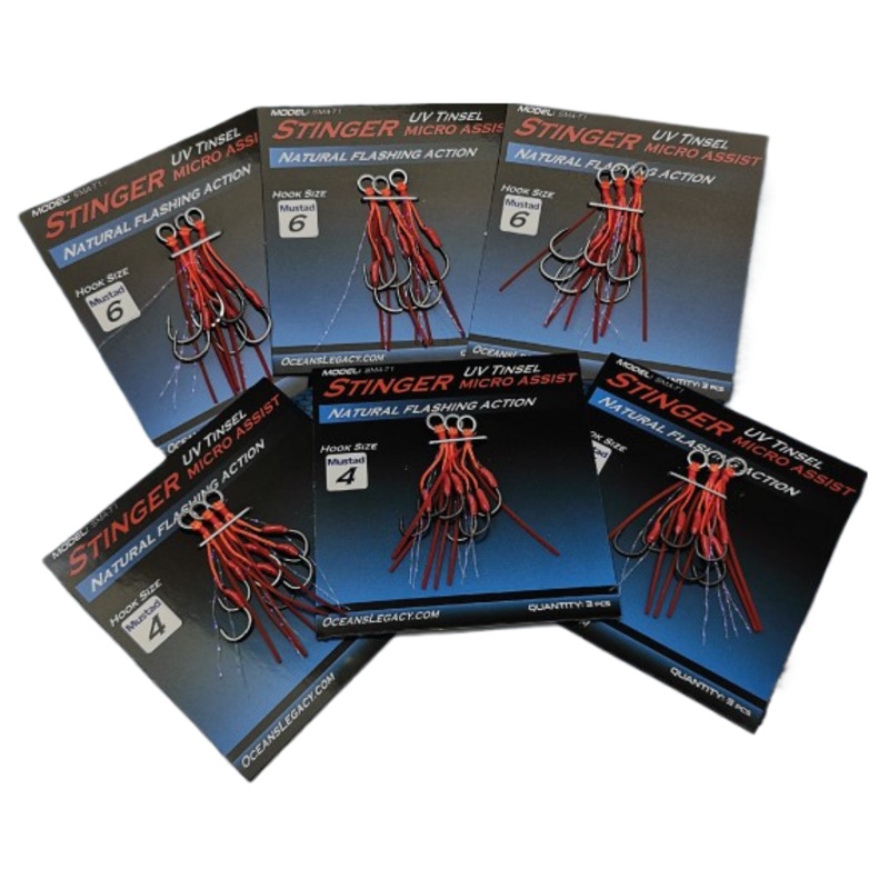 Ocean's Legacy Stinger Micro Assist Jig Hooks