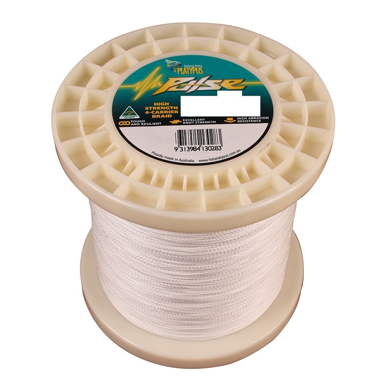 Platypus Pulse X8 Braided Fishing Line White