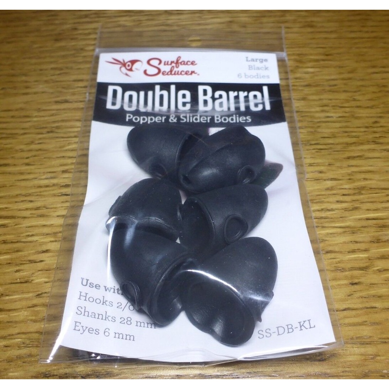Seducer Double Barrel Fly Popper Black