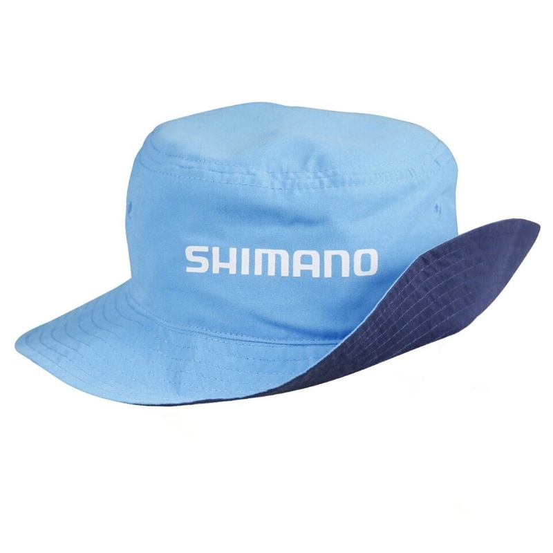 Shimano Hat Kids Reversible Bucket Cyan/navy