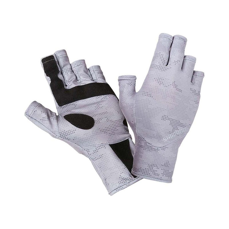 Shimano Sun Gloves Grey Dot Camo