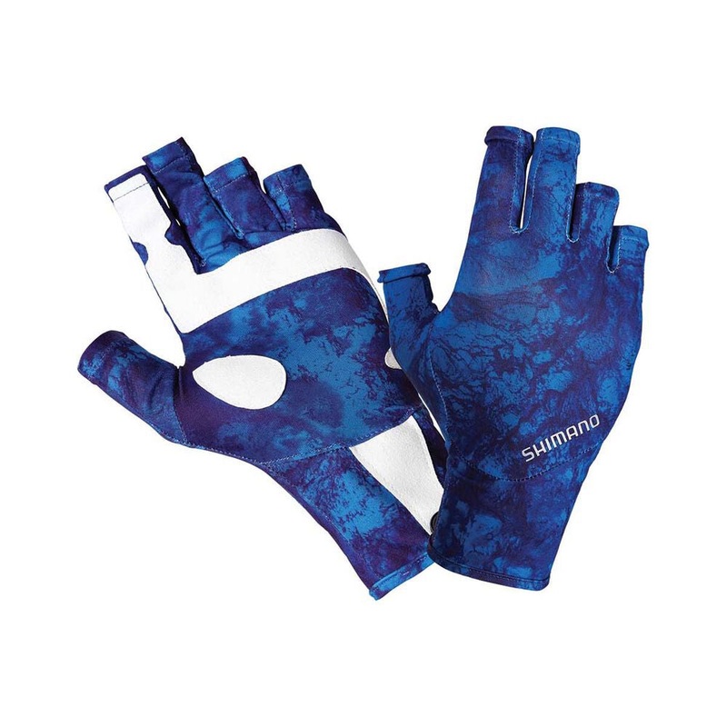 Shimano Sun Gloves Water Camo