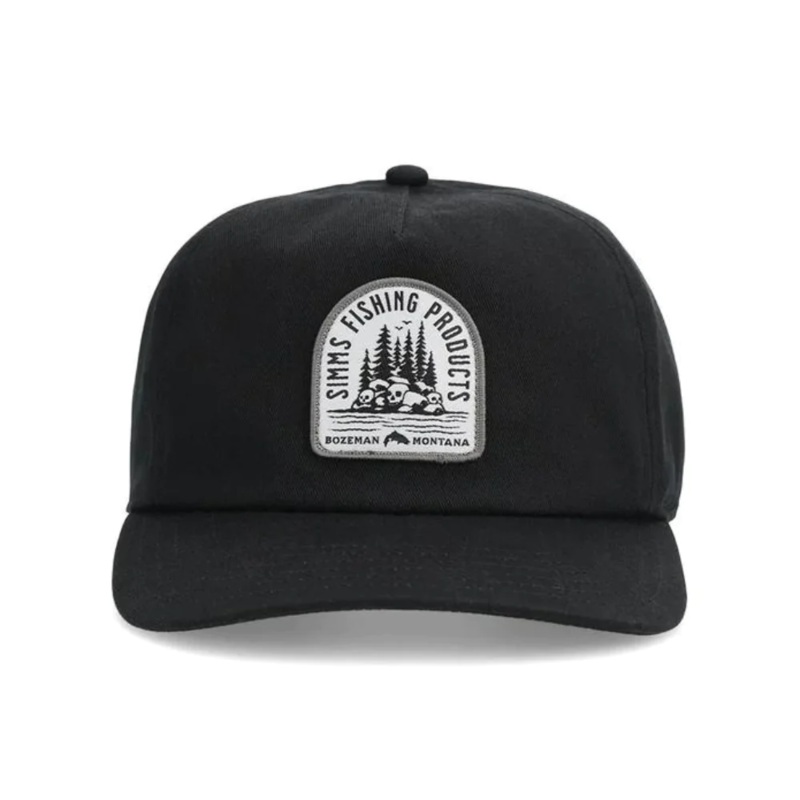 Simms Cap Double Haul Trucker Black