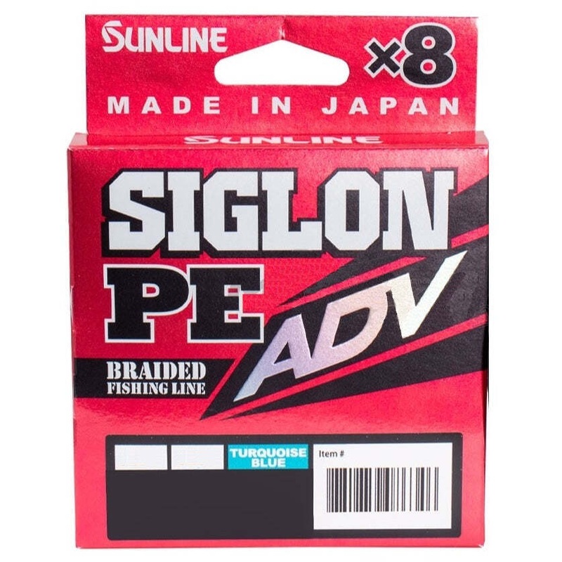 Sunline Siglon Pe X8 Adv Braided Fishing Line Turquoise Blue 150m