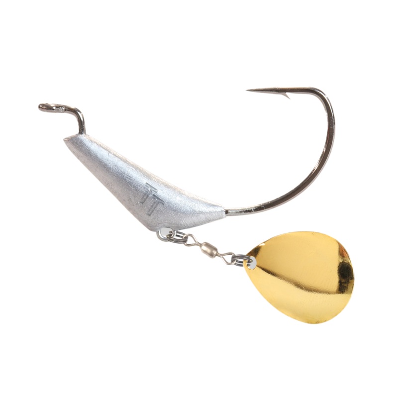 Tt Chinlockz Spinz Weedless Jighead Gold Colorado >