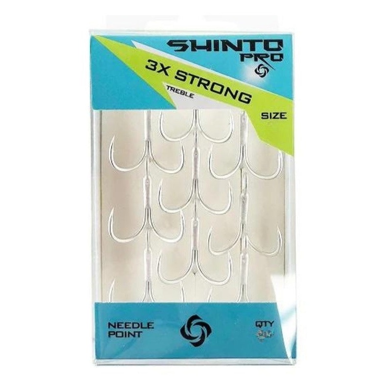Shinto Pro 3x Strong Treble Hooks >