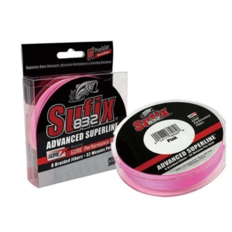 Sufix 832 Advanced Braided Fishing Line Pink Camo 150yds >