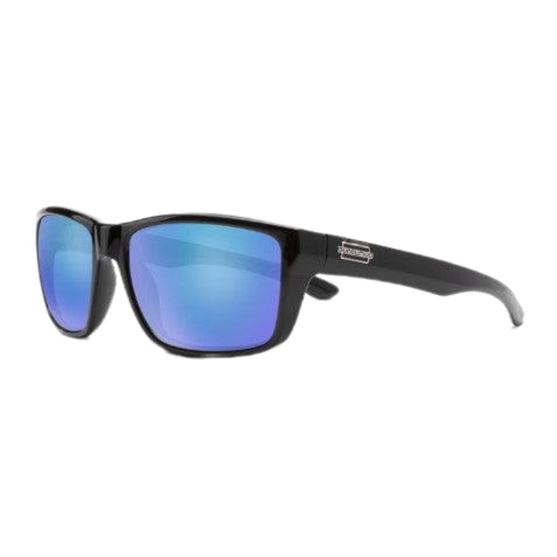 Suncloud  Mayor Black + Polarized Blue Mirror Lens