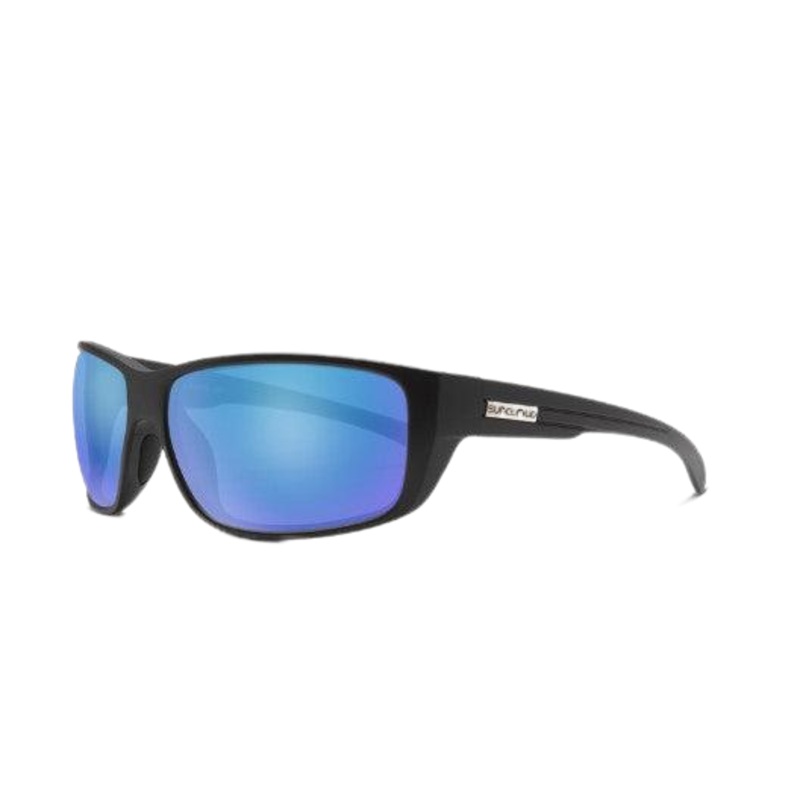 Suncloud Milestone Matte Black + Polarized Blue