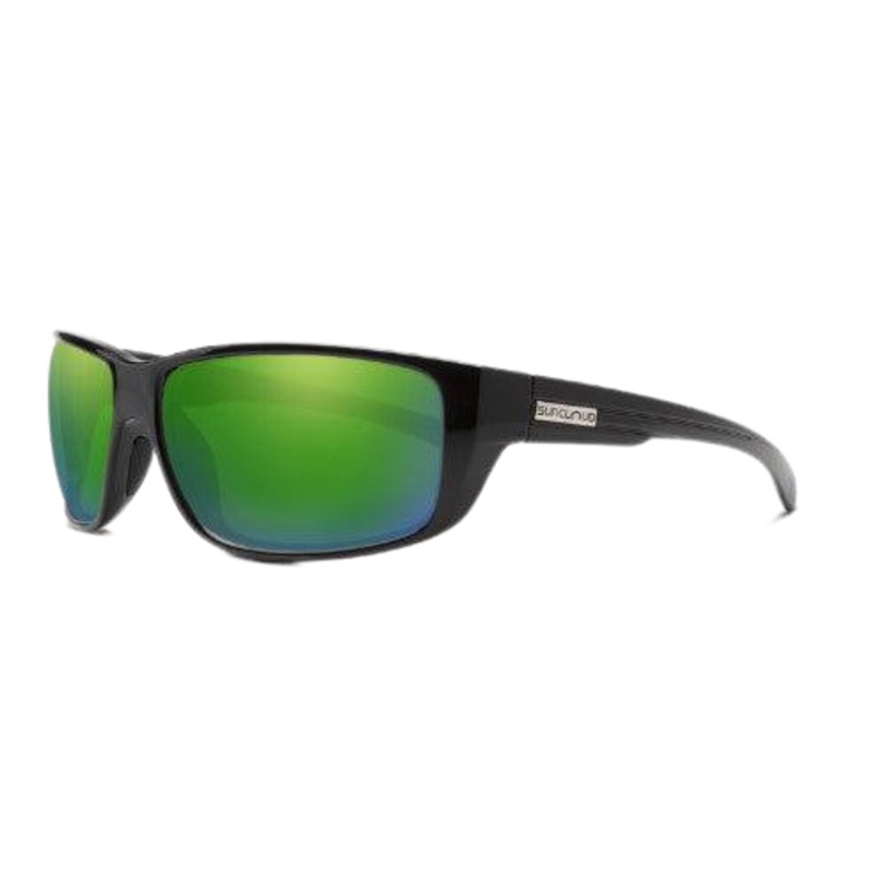Suncloud Milestone Matte Black + Polarized Green