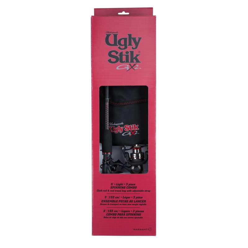 Ugly Stik GX2 Travel Spinning Kit