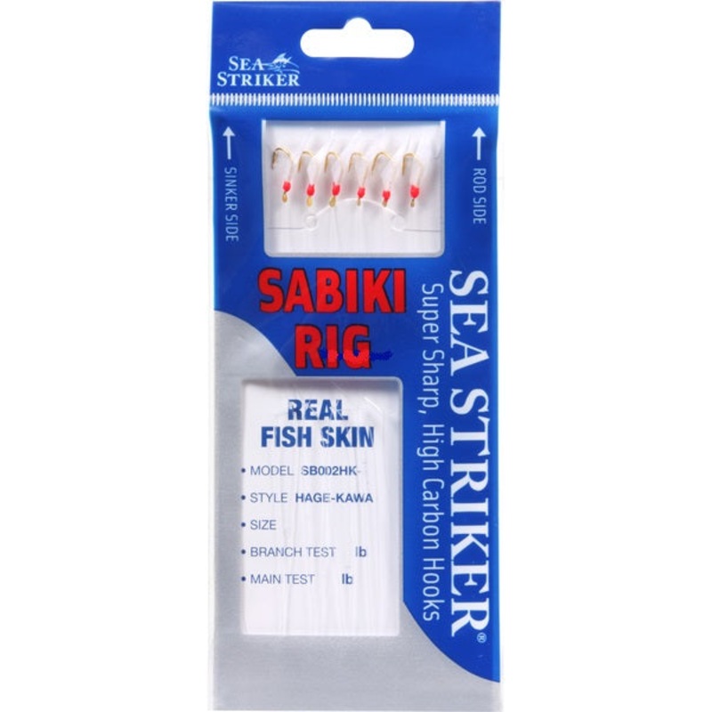 Sea Striker Deluxe Sabiki Rig HAGE-KAWA Red Bead
