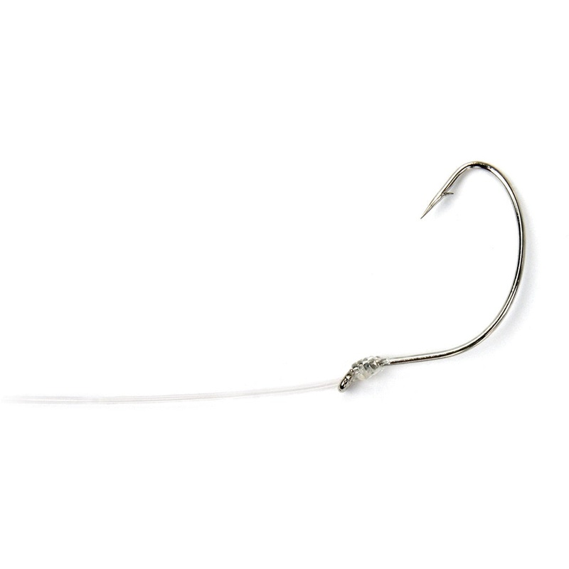 Sea Striker Snelled Wide Gap 12" Nickel 6pk