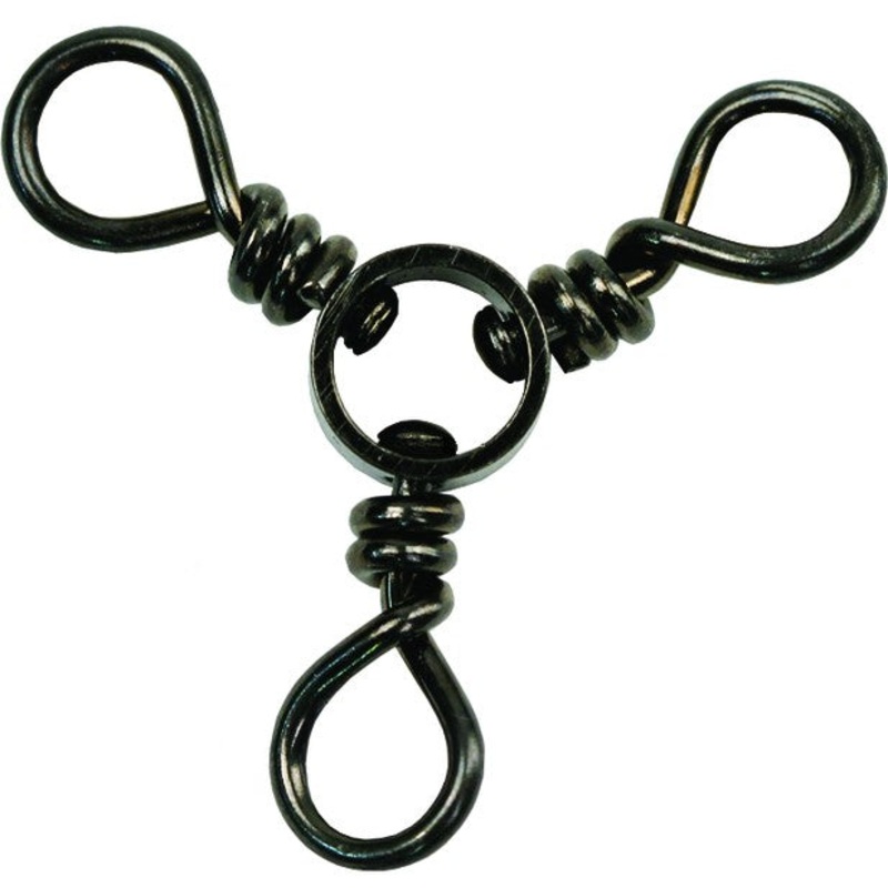 Sea Striker Stainless 3-Way Swivel Black 12pk