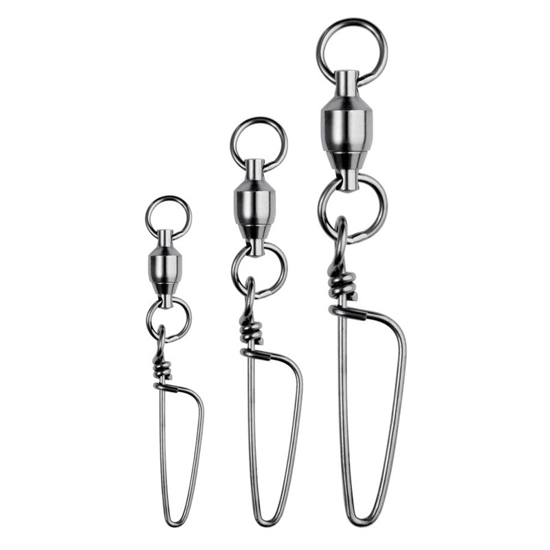 SPRO BB Swivel Coastlock Black 2 Welded Rings