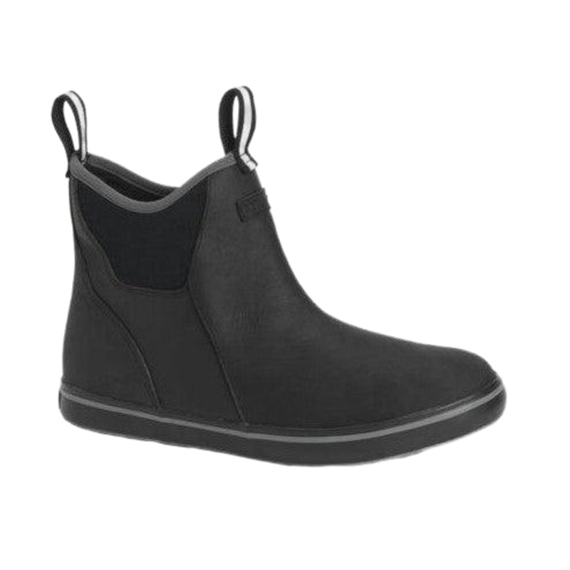 M XtraTuf Leather Deck Boot Black