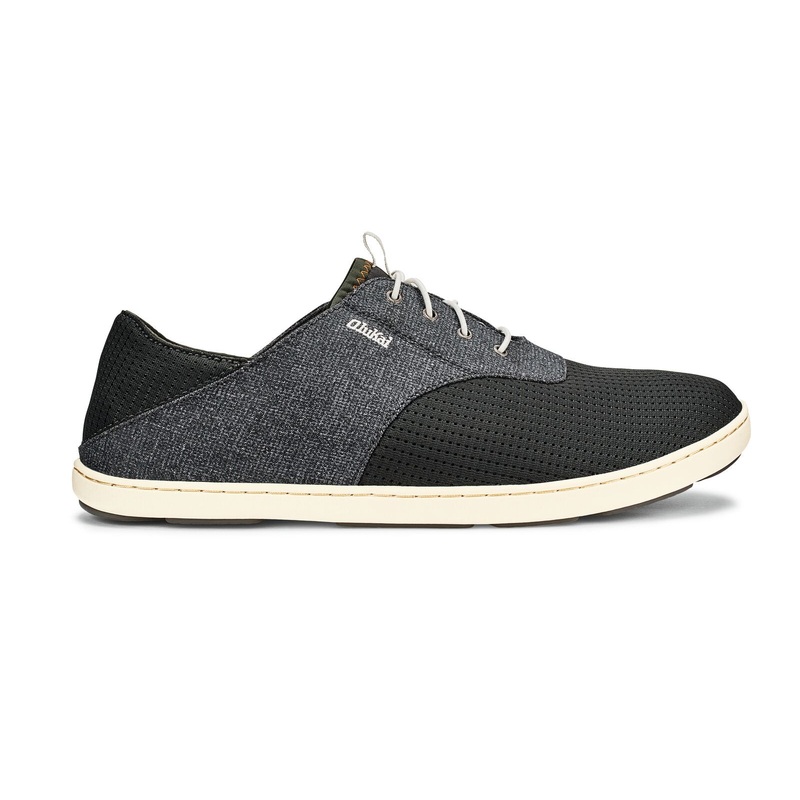 OluKai Mens Nohea Boat Shoe-Dark Shadow